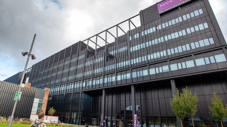 Main entrance (south) of the Nancy Rothwell building.