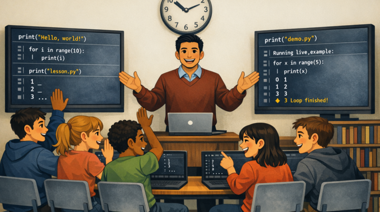 Teaching live coding