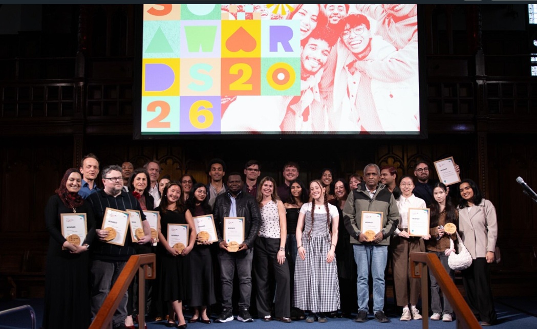 Picture of winners at SU academic awards 2026