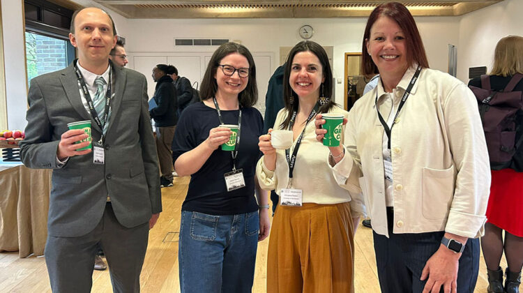 Group photograph of Daniel Engstrom, Alison Harvey, Christina Picken and Patricia Munoz-Escalona