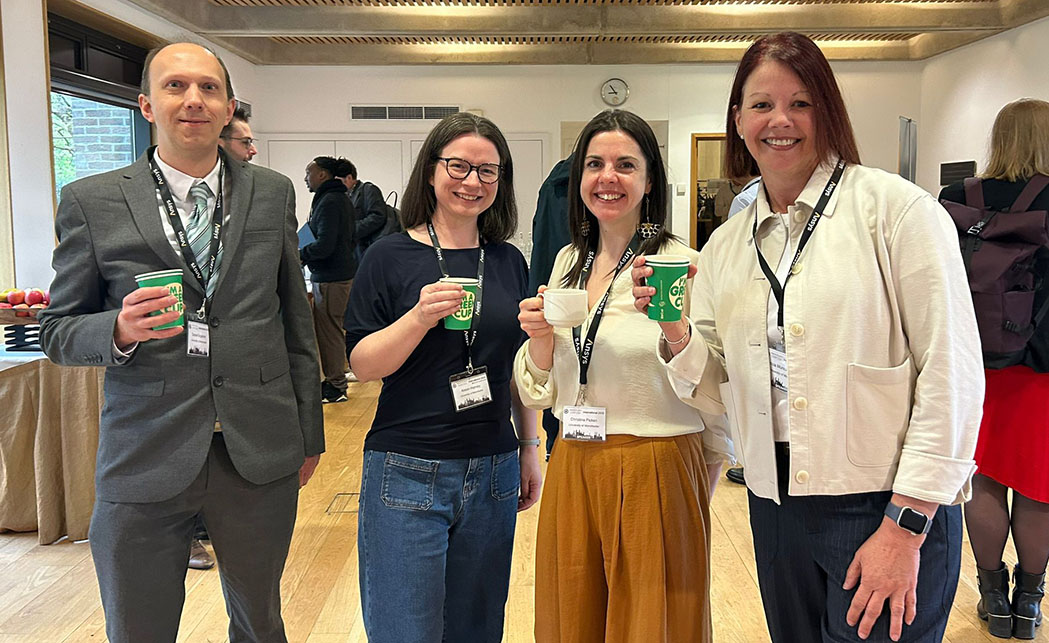 Group photograph of Daniel Engstrom, Alison Harvey, Christina Picken and Patricia Munoz-Escalona